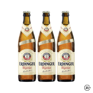 Erdinger Weissbier Beer 500ml 3btls