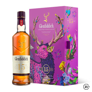 Glenfiddich 15yrs Single Malt Whisky CNY Gift Box 700ml