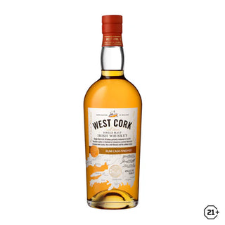 West Cork Small Batch Rum Cask Single Malt Whiskey 700ml