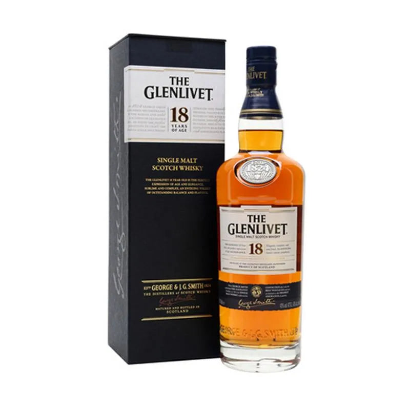 Jual The Glenlivet 18 YO Single Malt Scotch Whisky 700ml, Harga